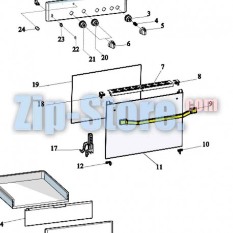 C00304697 Ручка двери духовки Indesit Original