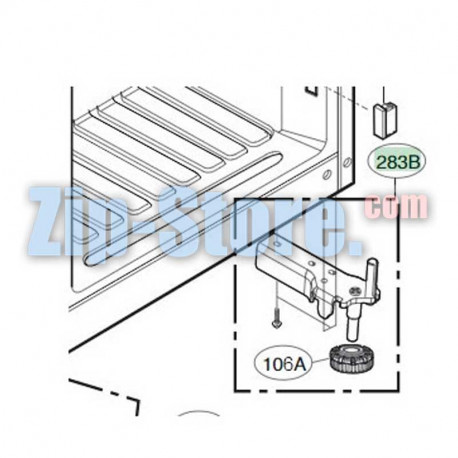 AEH73696506 Петля двери нижняя LG Original